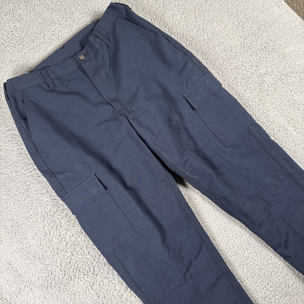 Workrite FR Fire Service Pants Mens 34x32 Nomex IIIA Navy Blue NMX75
